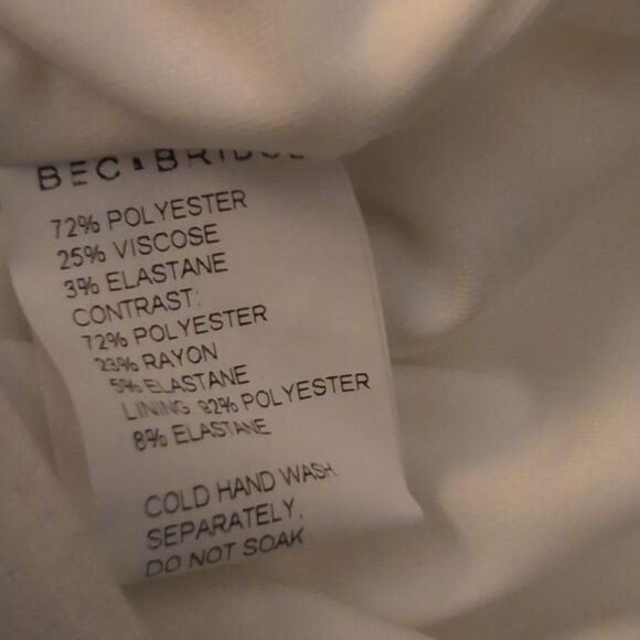 Bec & Bridge black and white striped bodycon cut out dress size 2 - Picture 7 of 7